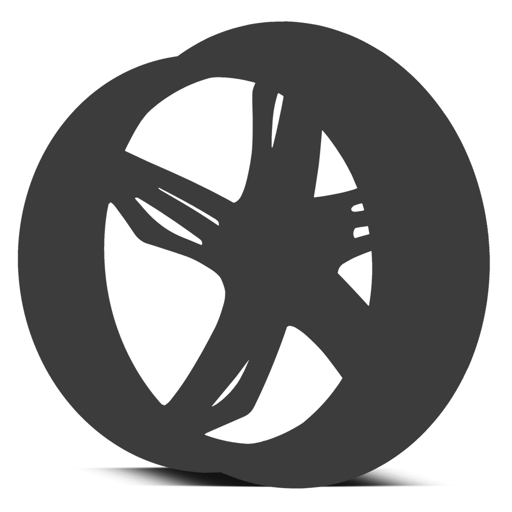 HD Wheels Fly Cutter 2 Tone Grey w Black Face 