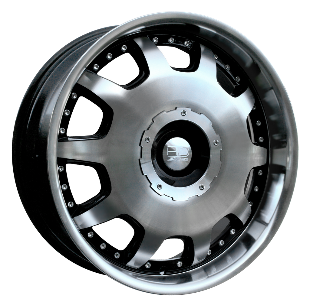 HD Wheels Ladeca Gloss Black Machined Face