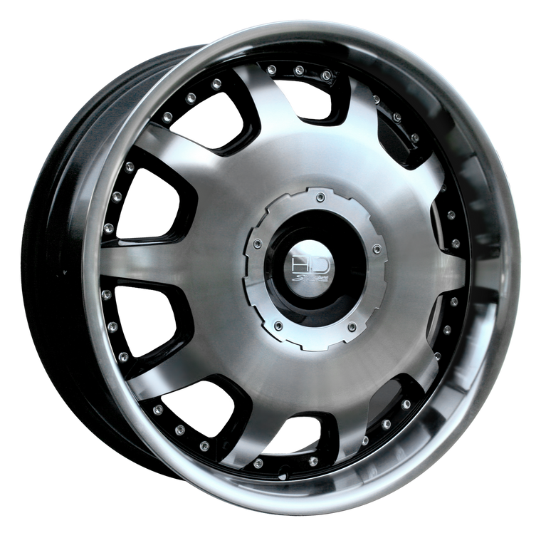 HD Wheels Ladeca Gloss Black Machined Face