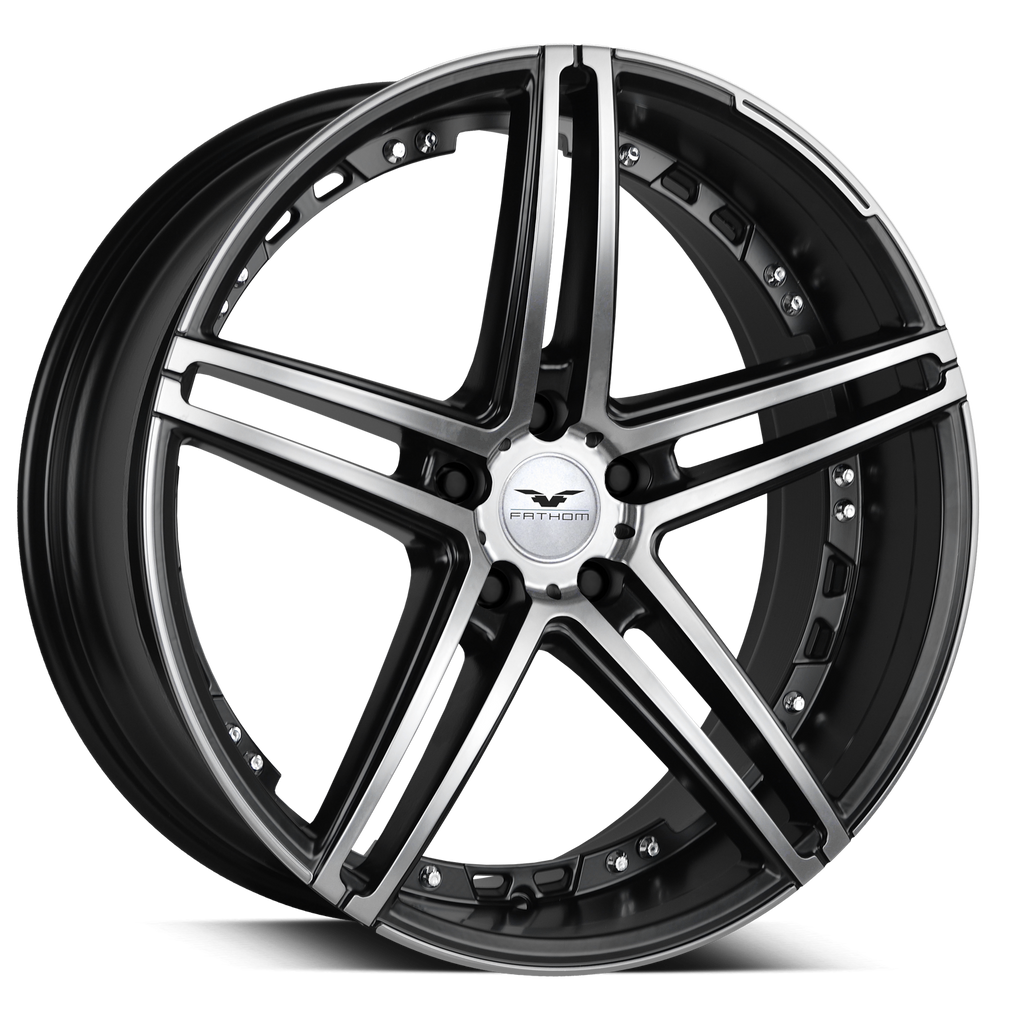 Fathom Designs Vapor Satin Black Machined Face
