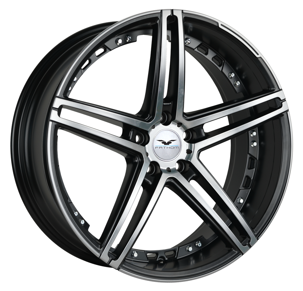 Fathom Designs Vapor Satin Black Machined Face
