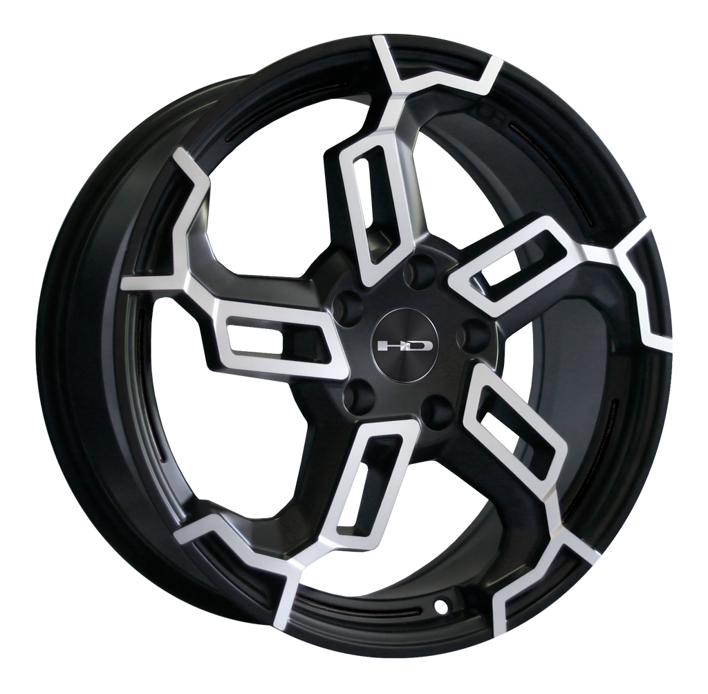 HD Wheels Switch Satin Black Machined Face
