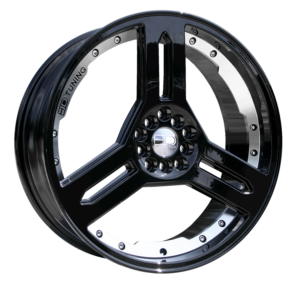 All Gloss Black Machined Undercut