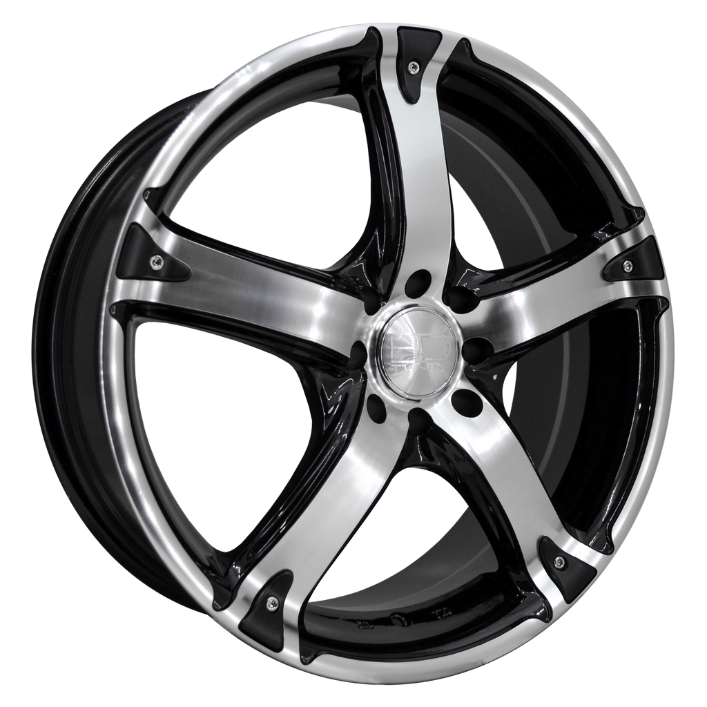 HD Wheels Smoke Gloss Black Machined Face