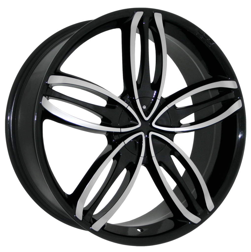 HD Wheels Starlet Gloss Black Machined Face