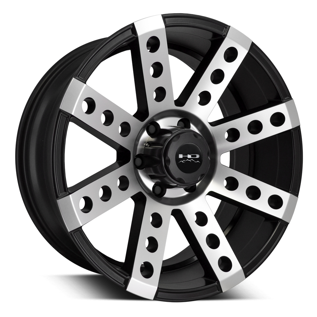 HD Off-Road Deadwood Satin Black Machined Face