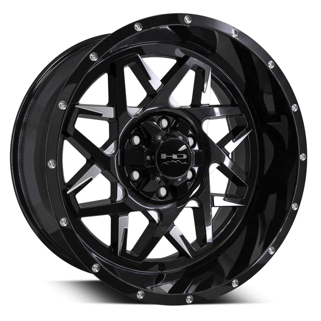 HD Off-Road Hook Battle Edition Gloss Black w Milled Spokes