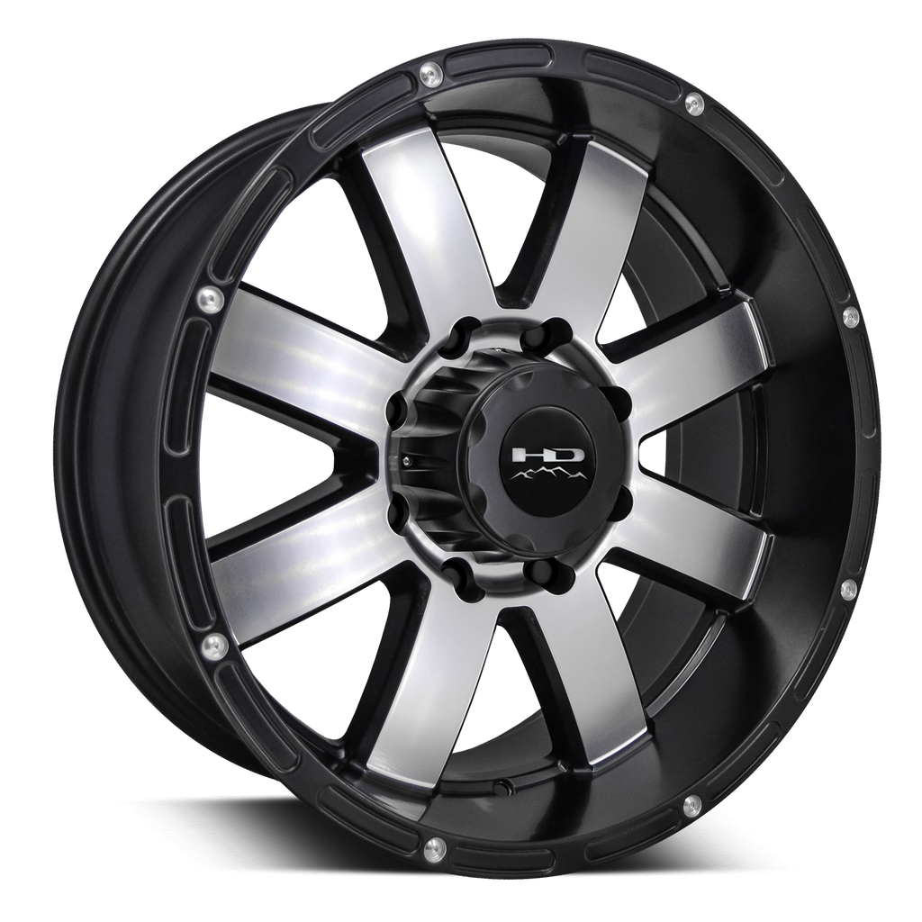 HD Off-Road Timber Satin Black Machined Face