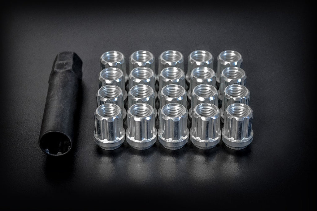 Open End Spline Lug Nuts "Small" - 20 Pack with Spline Key