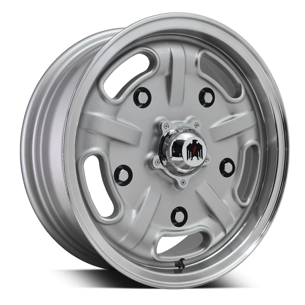 Stark | Rough Silver w Machined Lip